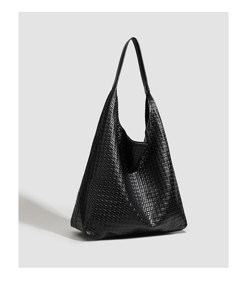 Women's Capacity Mother Fashion Woven Simple Design Tote Bags