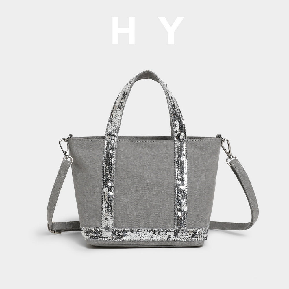 Trendy Women's Personal Leisure Trend Canvas Handbags
