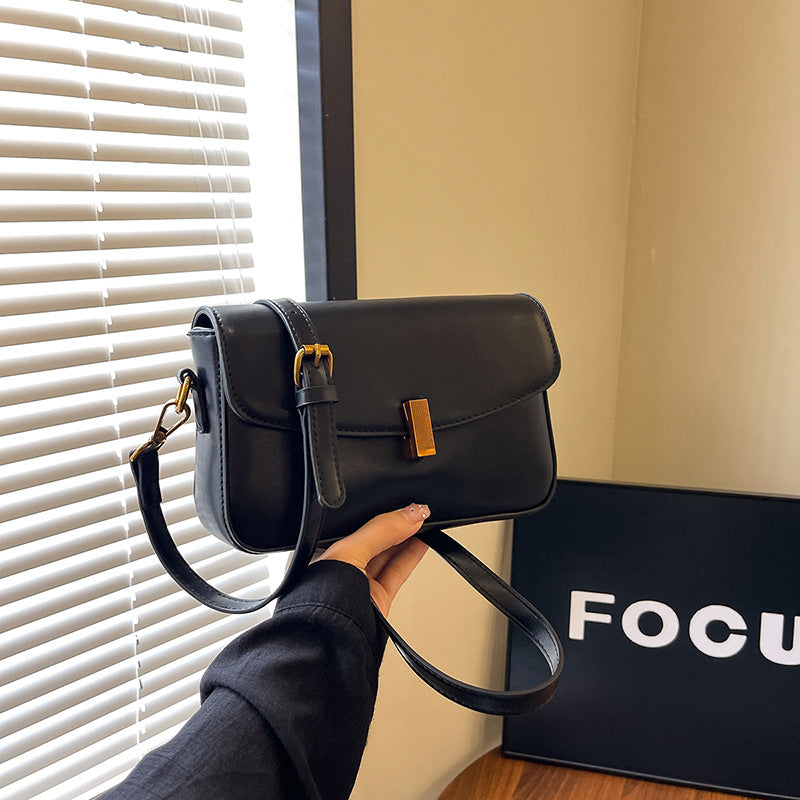 Women's Popular Fashion Retro Textured Underarm Small Square Bags