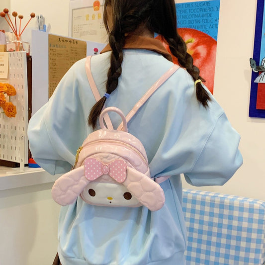 Super Cute Cartoon Melody Love Embroidery Thread Backpacks