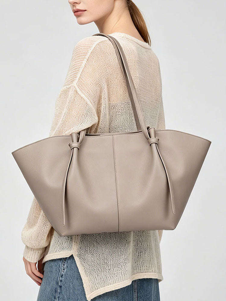 Women's High-grade French Style Simple Large Capacity Tote Bag