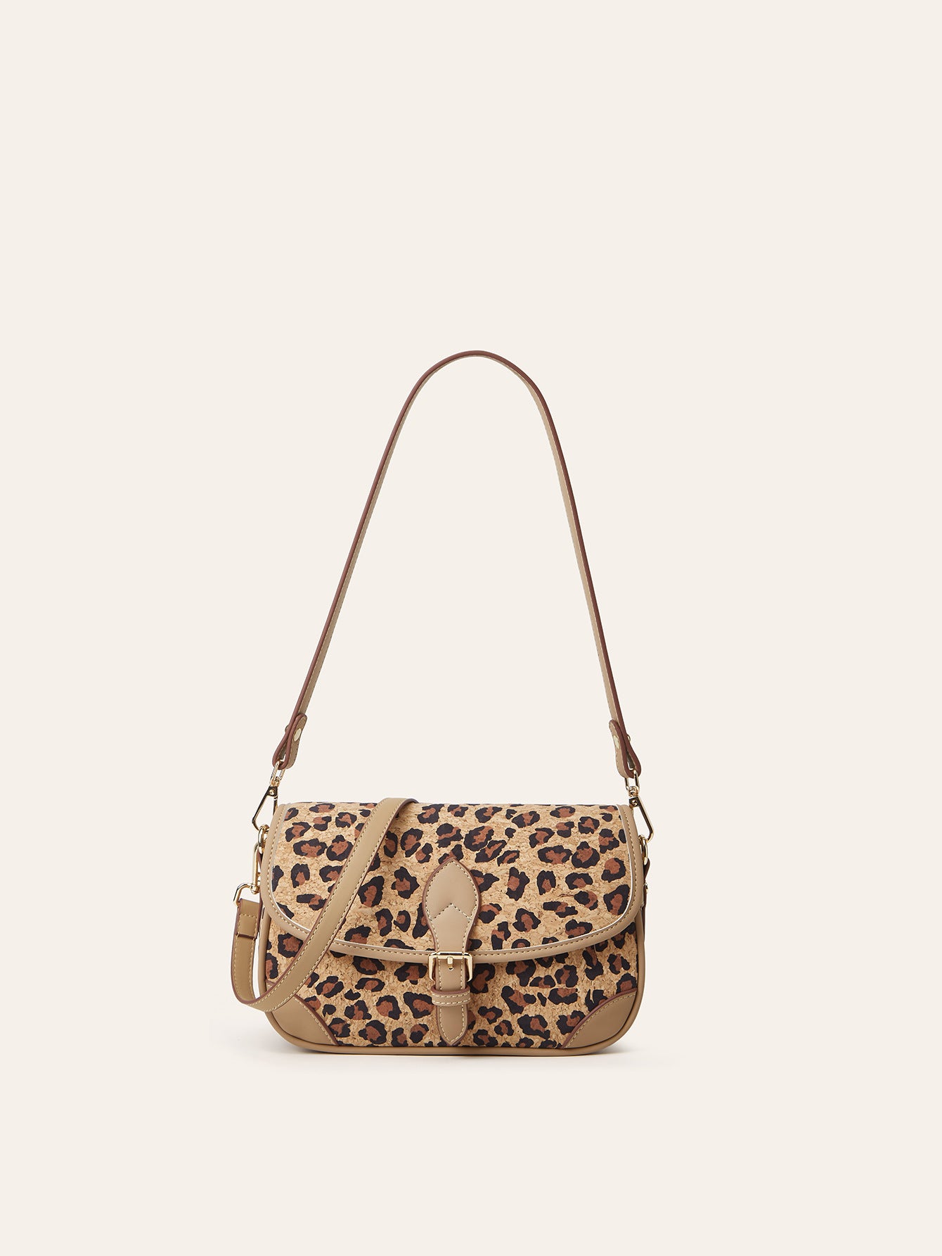 Women's Printed Cork Bark Niche Design Underarm Women's Shoulder Bag