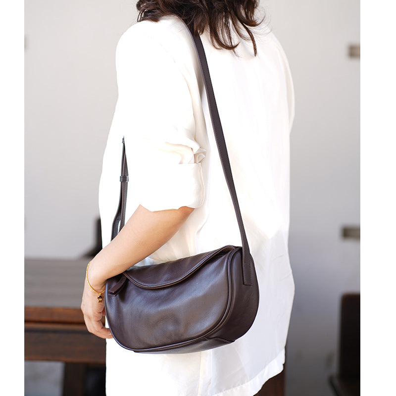 Lucky Genuine Leather First Layer Cowhide Women's Messenger Bag