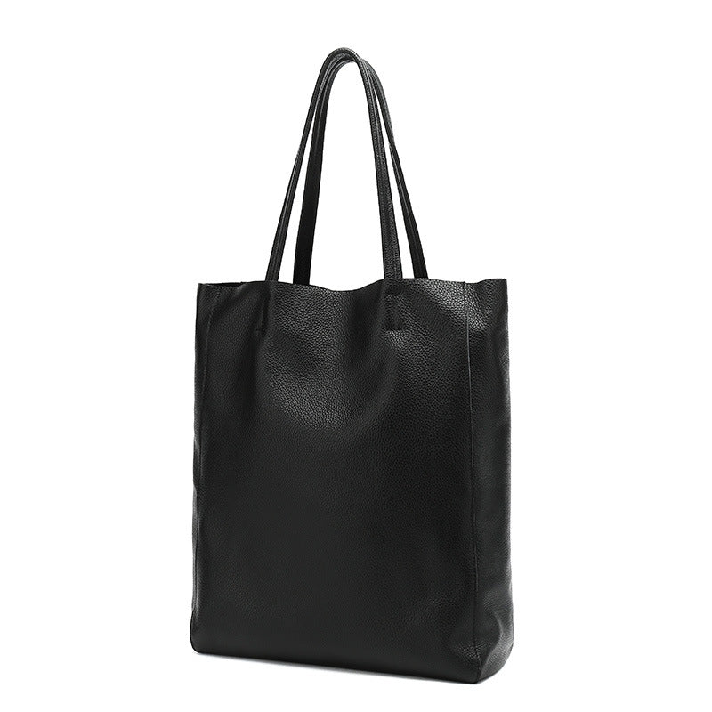 Women's Leather First Layer Cowhide Big Large Capacity Shoulder Bags