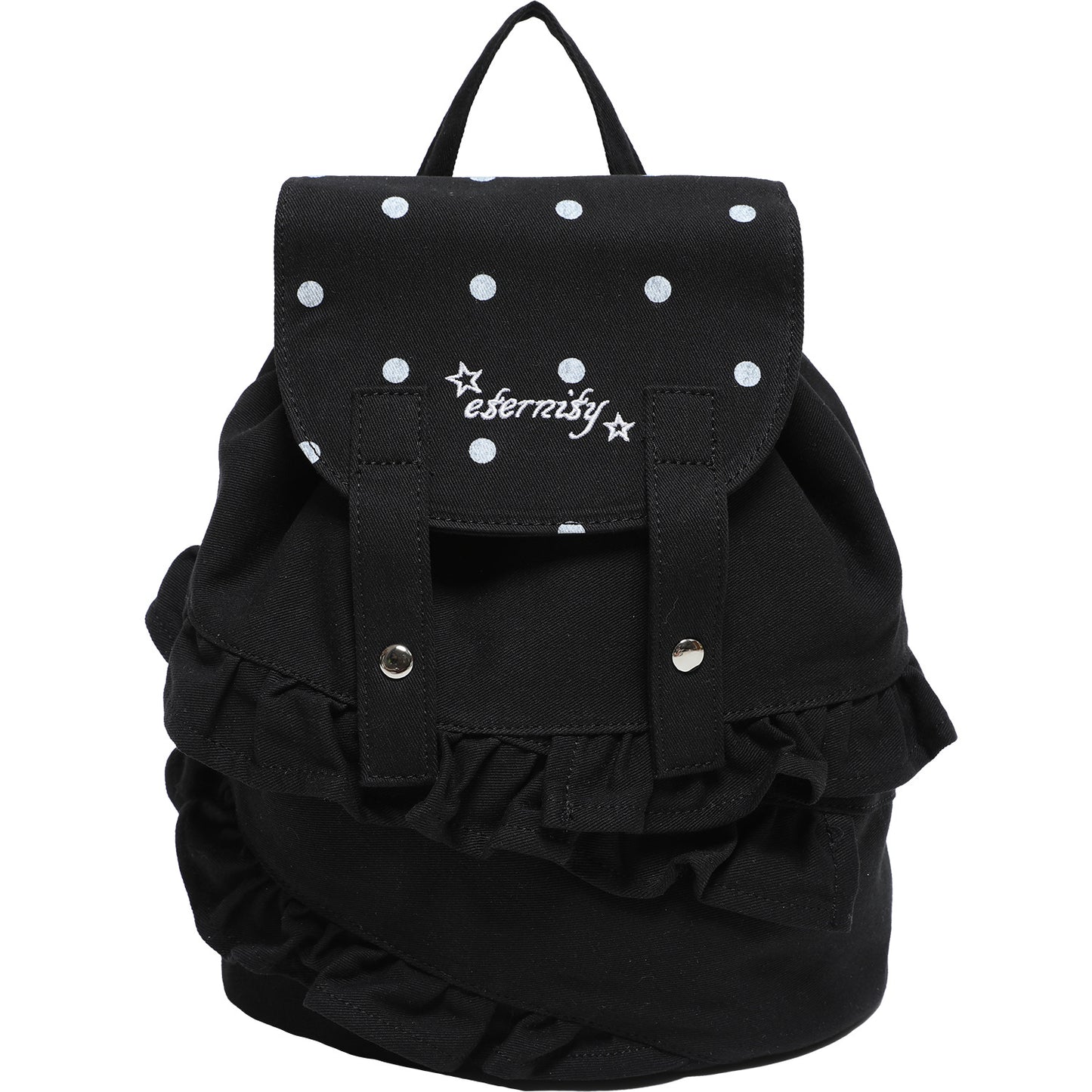 Women's Summer Blue Polka Dots Super Popular Korean Canvas Ballet Women's Backpack