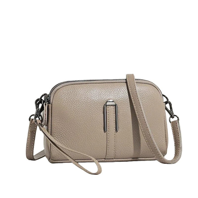Women's Genuine Leather First Layer Cowhide Mobile Women's Messenger Bag