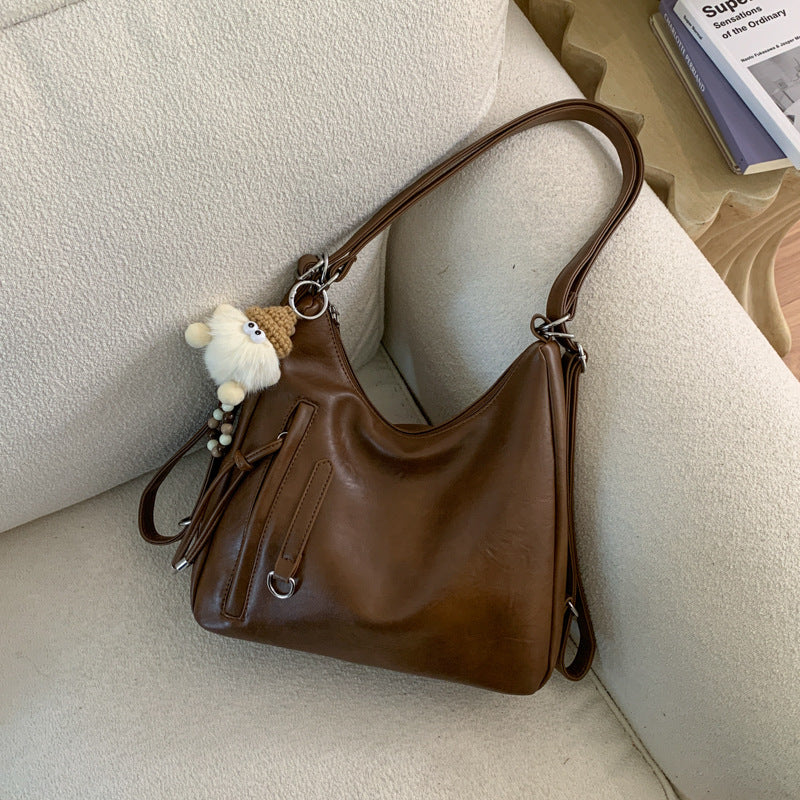 New Women's Commuter Retro Large Capacity Underarm Bag