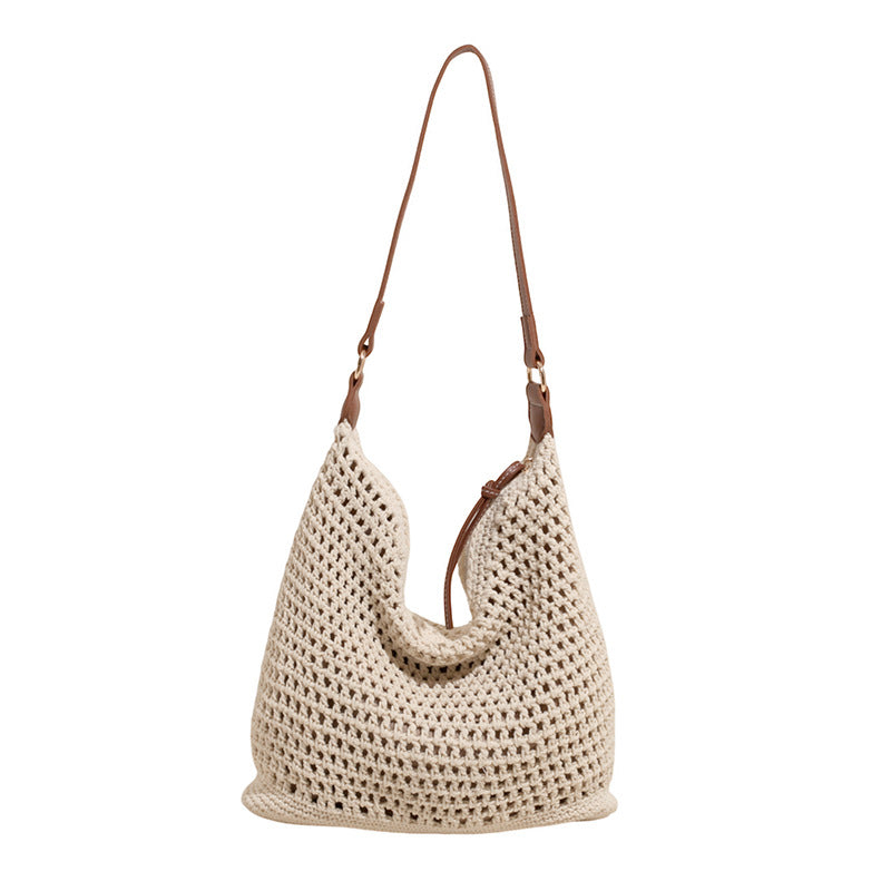 Women's Summer Fashion Woven Simple Elegant Large Bags
