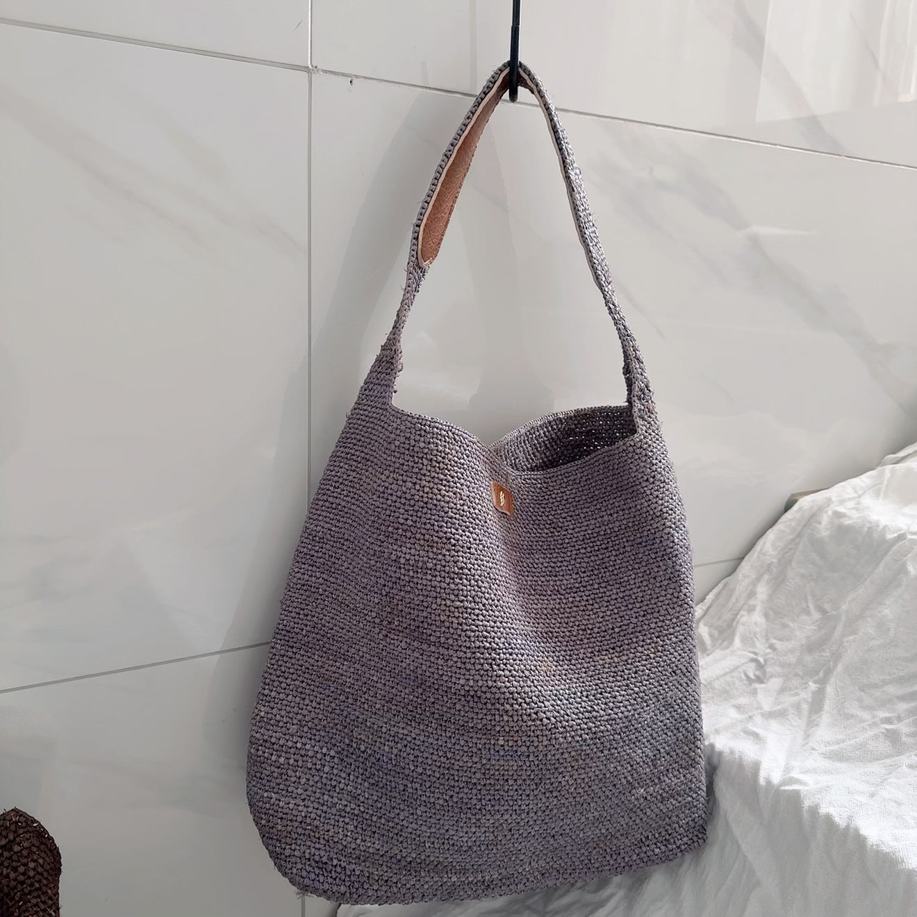 Women's Raffia Woven Summer Seaside Vacation Bucket Bags