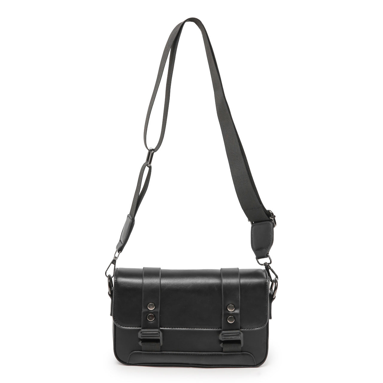 Women's & Men's Fashion Advanced Texture Punk Locomotive Style Men's Messenger Bag