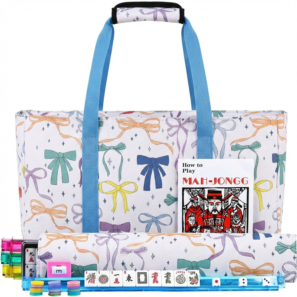 American Mahjong Set Large Capacity Three-piece Multifunctional Makeup Bag