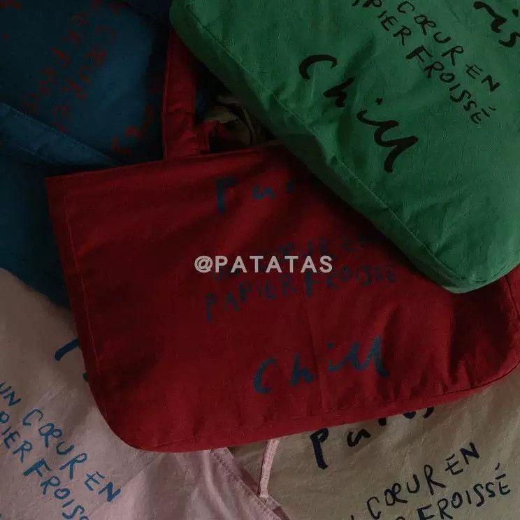 Women's Retro Washed Cotton Canvas Puff Lazy Simple Zipper Bags