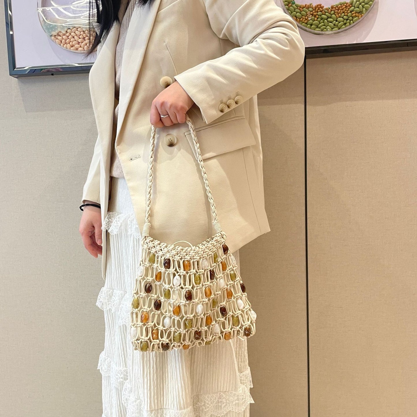 Women's Summer Vacation Leisure Beach Handmade Wax Bags