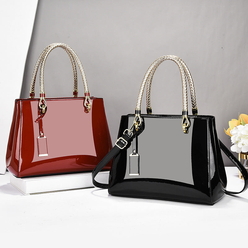 Beautiful Women's Patent Leather Large Fashion Women's Handbag