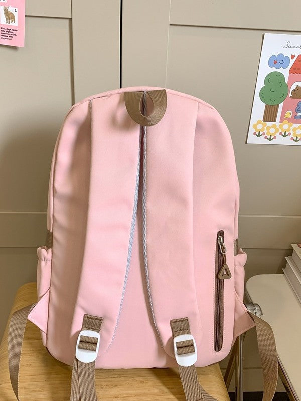 Korean Style Cute Bear Junior Senior High Large Leisure Backpack