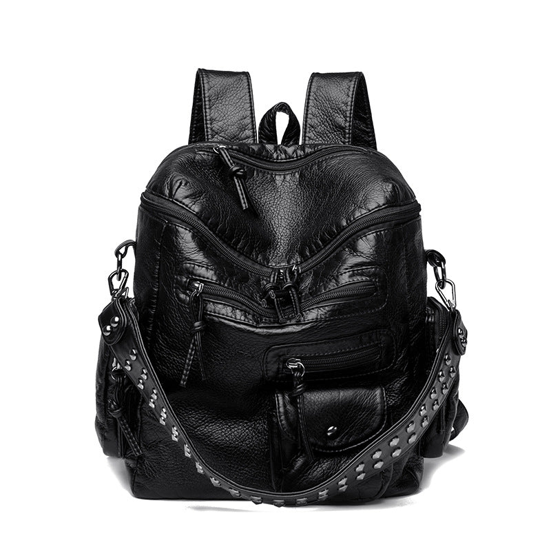 Female Trend Light Luxury Texture Western Style Leisure Backpack