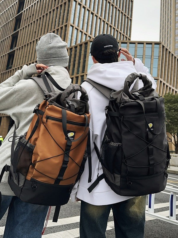 Women's & Men's Curved Edge Hiking Large Capacity Light Backpacks