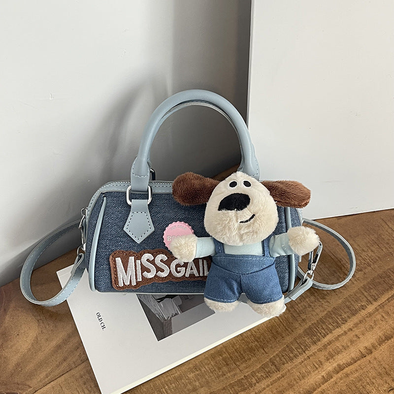 Women's Creative Design Wallace Doll Boston Denim Bags