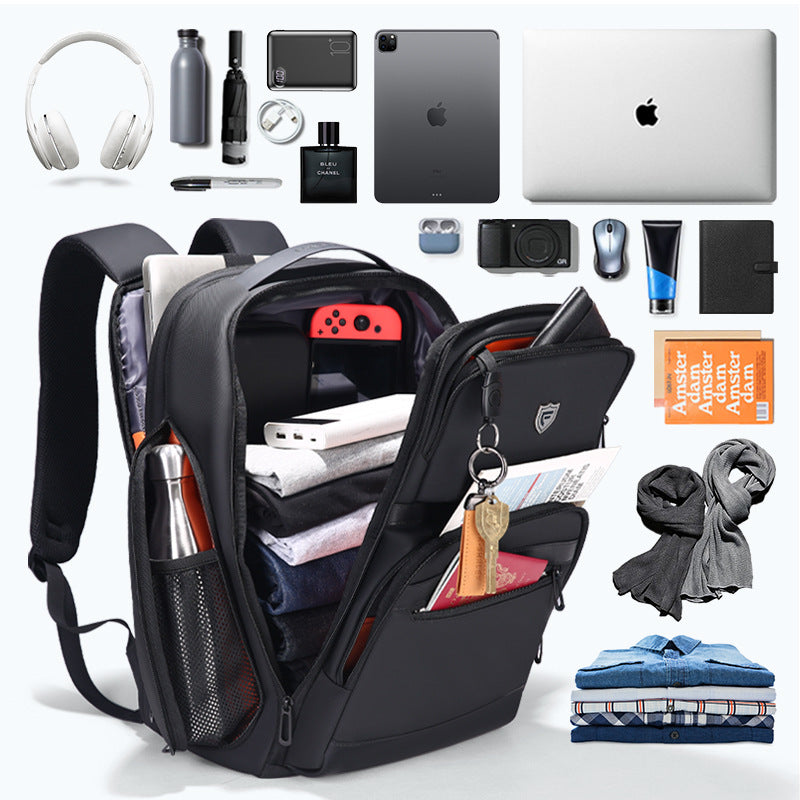 Men's Leisure Large Capacity Scalable Trip For Laptop Bags