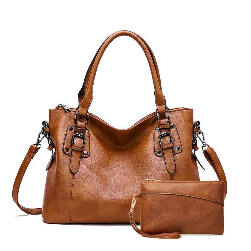 Women's Fashion Retro Simple Large Capacity Elegant Handbags