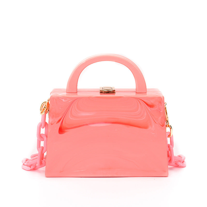Women's Autumn Acrylic Chain Plastic Western Style Women's Handbag