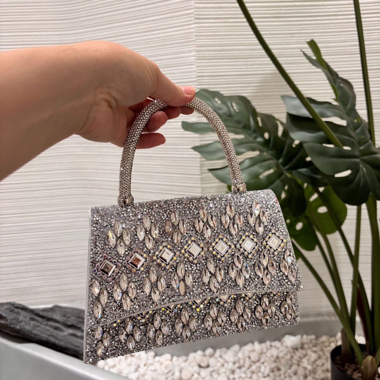 Diamond Light Luxury Portable Dinner Shining Rhinestone Women's Handbag