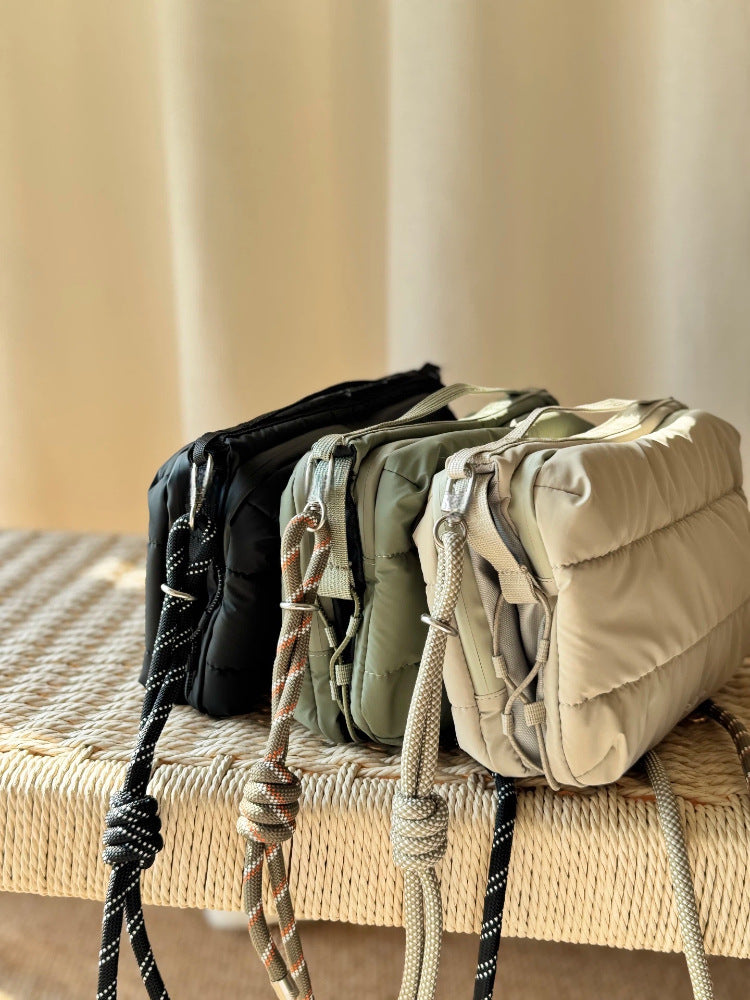 Women's Broadband Canvas Fashionable Large Capacity Waterproof Women's Shoulder Bag