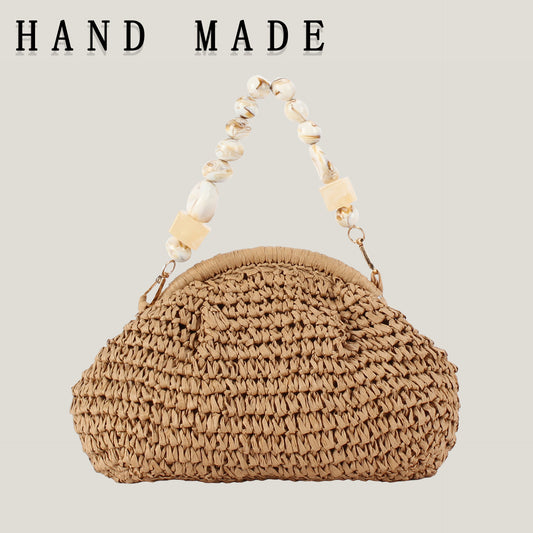 Women's Simple Woven Seaside Vacation Daily Leisure Women's Handbag