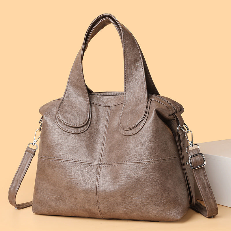 Women's Soft Leather Carrying Versatile Large Capacity Women's Backpack