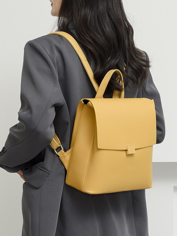 Women's Commuter Solid Color High-grade Shaped Shopping Women's Backpack