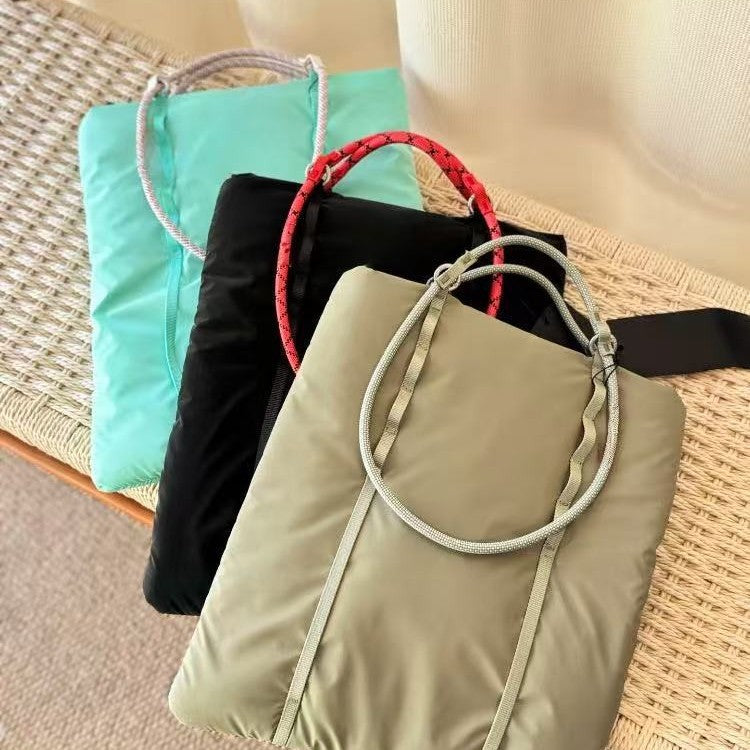 Women's & Men's Cow Cargo Nylon Portable Tote Bags