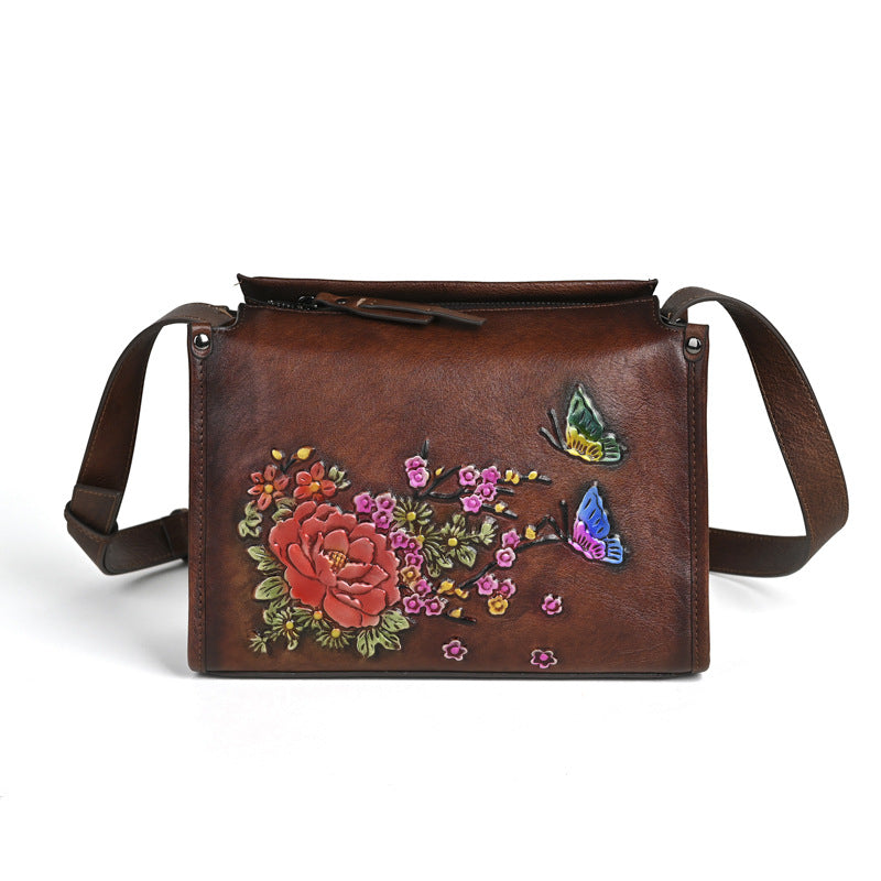Women's Ethnic Style National Retro First Layer Shoulder Bags