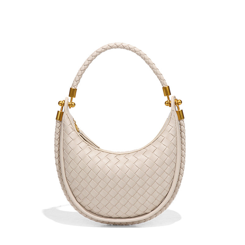 Graceful Women's Woven High-grade Moon Selenodont Underarm Bag