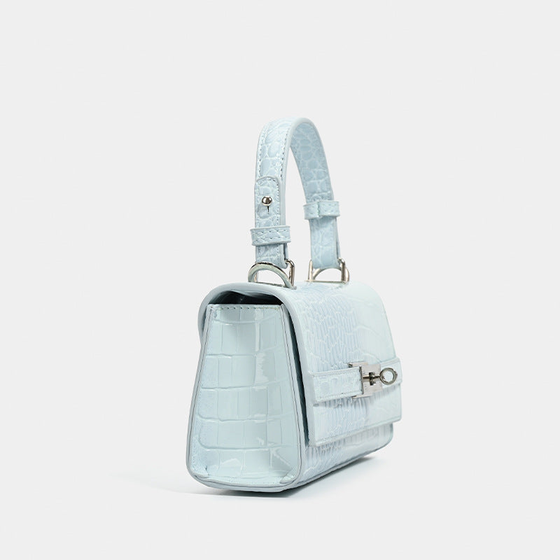 Women's Design Crocodile Pattern Portable Kelly Korean Style Bags