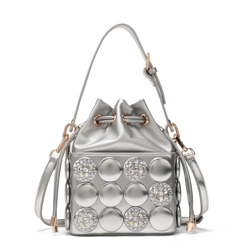 Casual Women's Rhinestone Dot Fashion Mobile Women's Messenger Bag