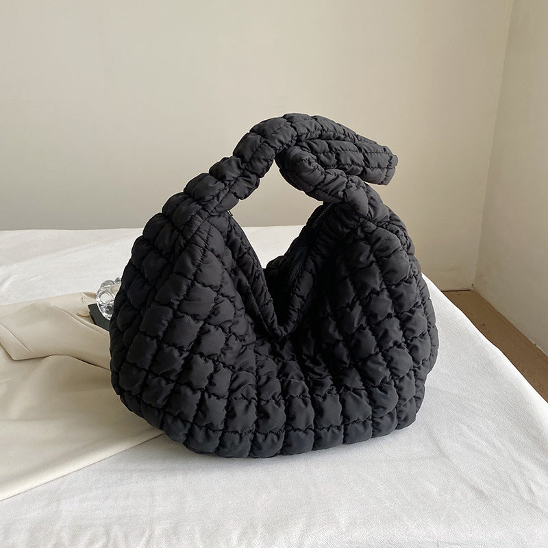 Large Capacity Pleated Puff Lightweight Quilted Bags