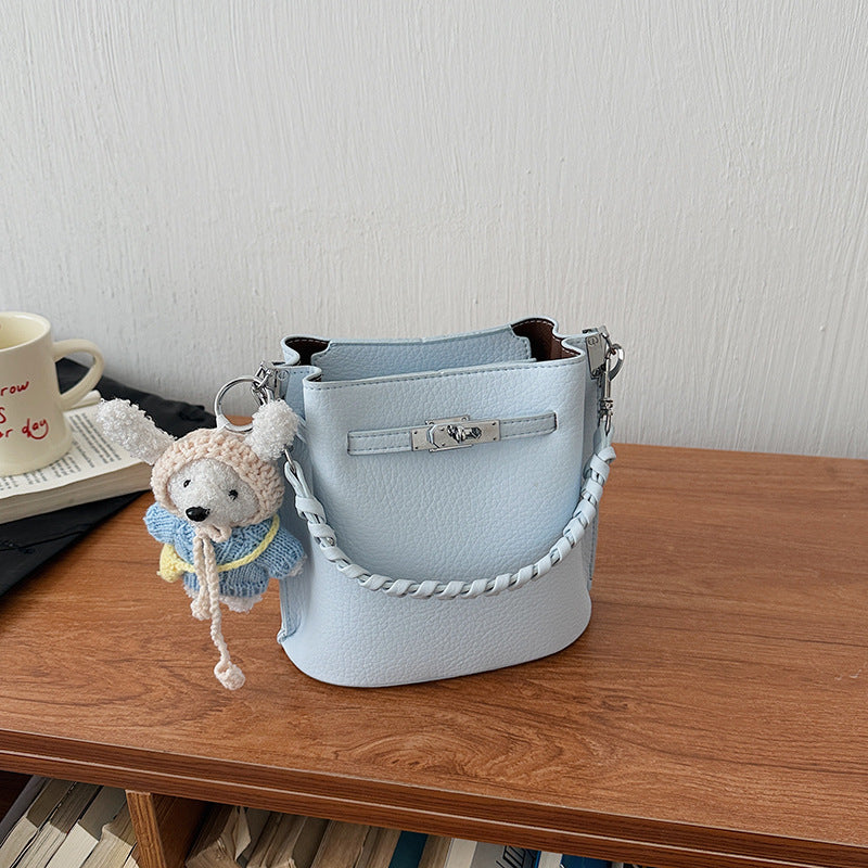 Women's Fashion Fresh Western Style Good-looking Portable Bucket Bags