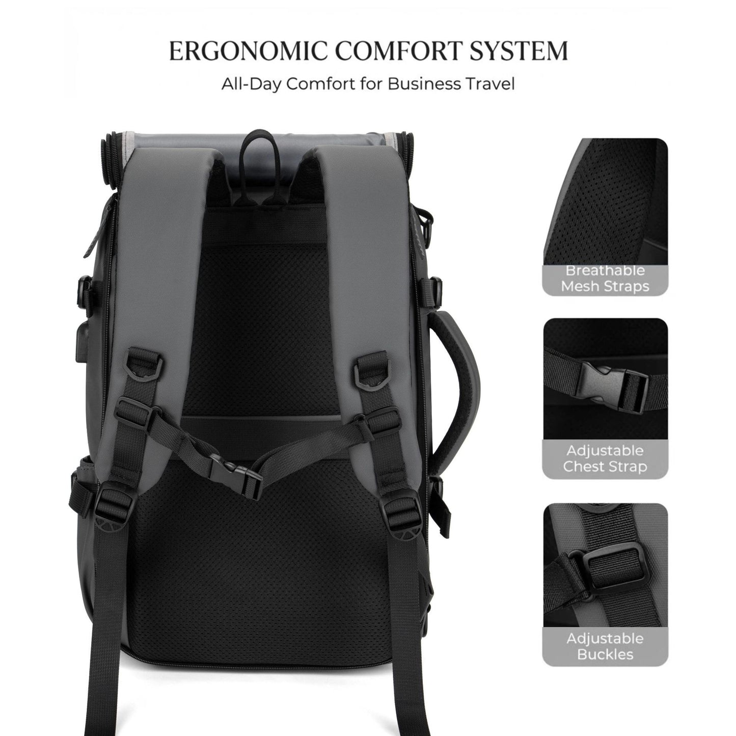 Large Capacity Trip Waterproof Expansion Computer Independent Bags