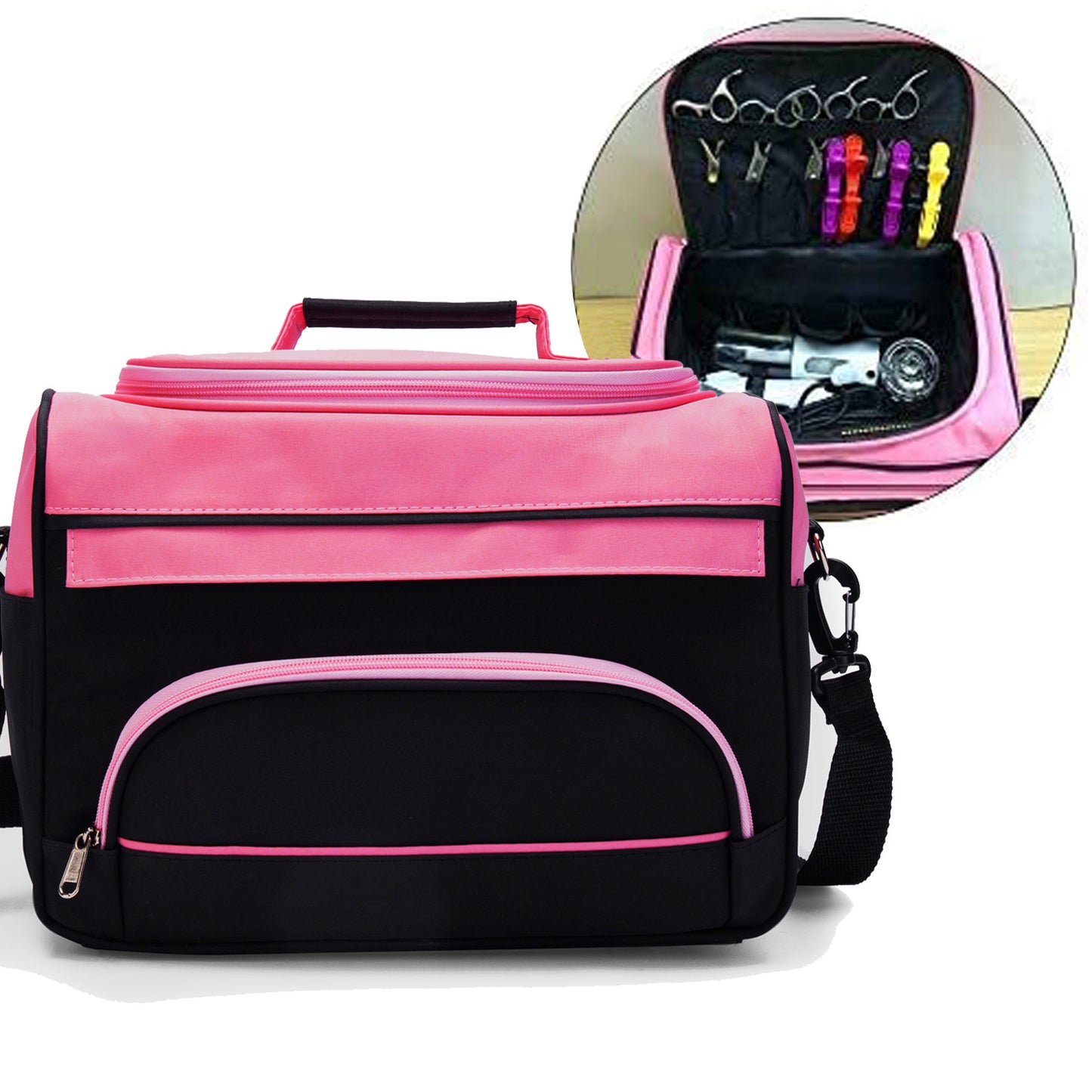 Beauty Salon Pink Large Capacity Storage Makeup Bag