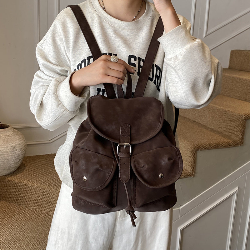 Women's Style Simple Large Capacity Solid Color Design Women's Shoulder Bag