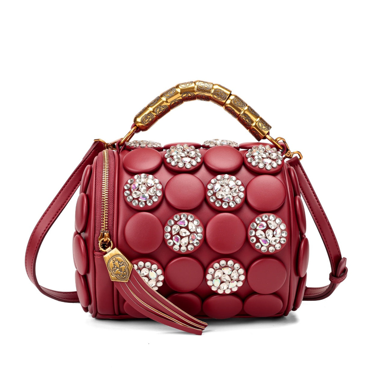 Beautiful Fashion Portable Minority Cylinder Pillow Women's Shoulder Bag