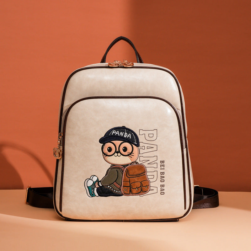 Source Cartoon Design Large Capacity Versatile Women's Backpack