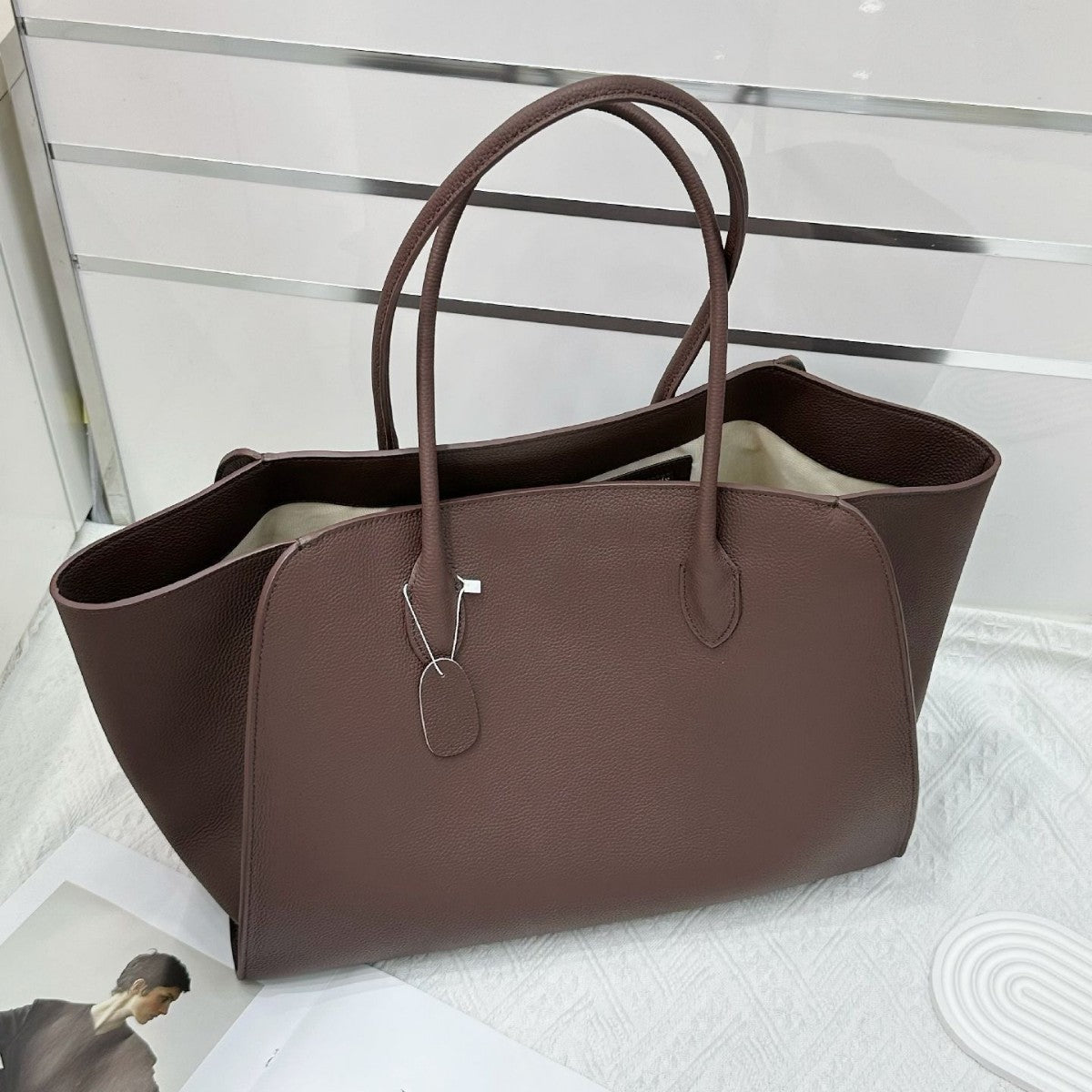 Women's Kendall Niche Shopping Big Cowhide Leather Bags