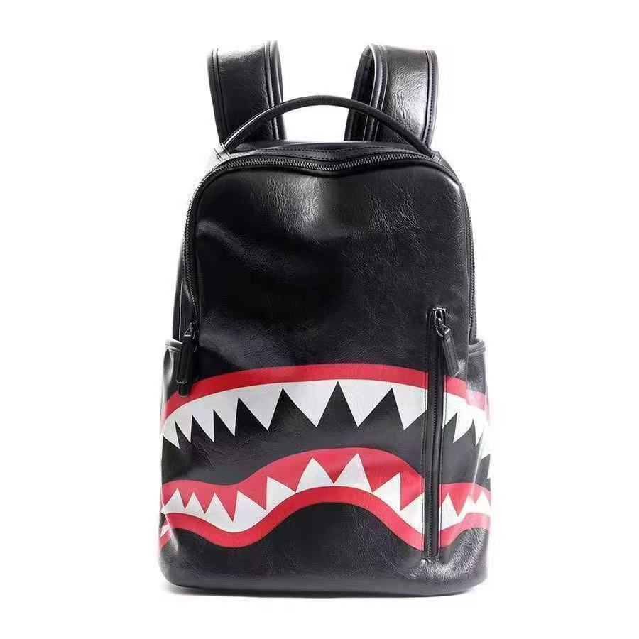 Shark For Boys Fashion Large Capacity Trends Backpacks