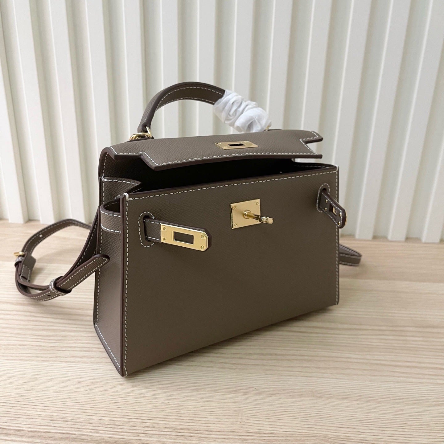 Women's Second Generation Kelly Hand Palm Print Cowhide Commuter Bags