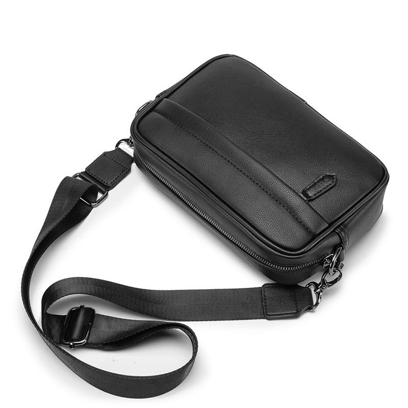 Men's Fashion Korean Brown Crazy Horse Leather Men's Bags