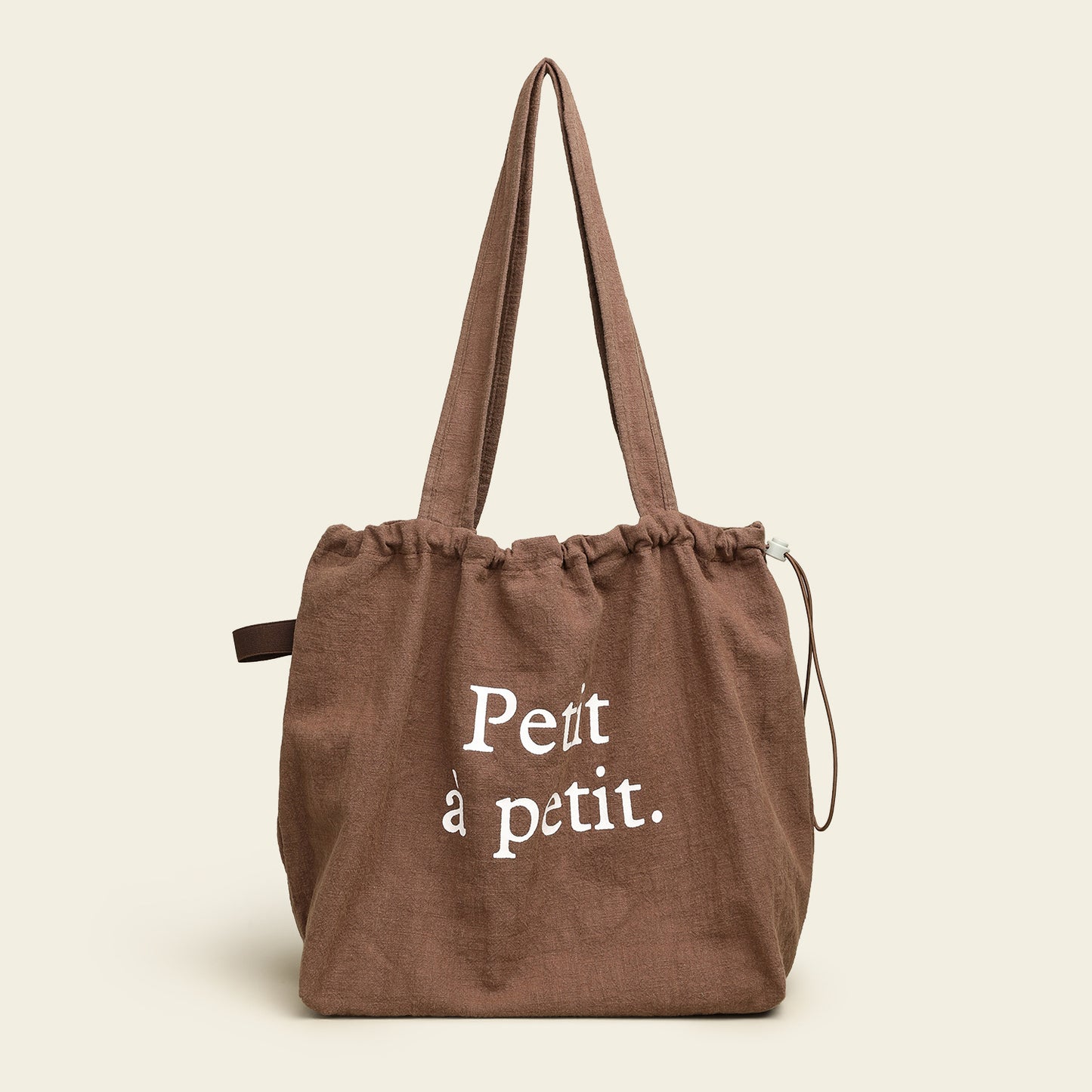 Women's Artistic Linen Large Capacity Idle Style Portable Drawstring Women's Shoulder Bag