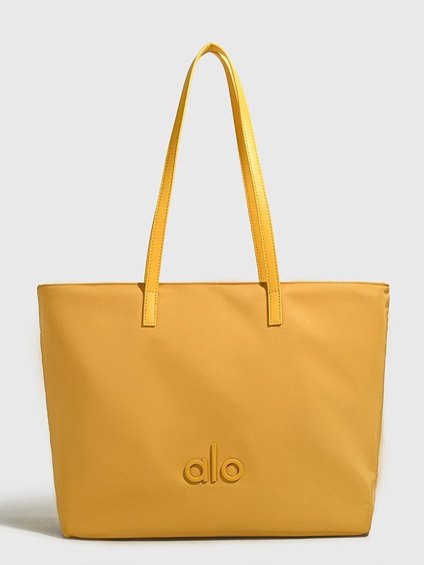 Large Capacity Totes Polyester Canvas Unisex Simple Women's Shoulder Bag