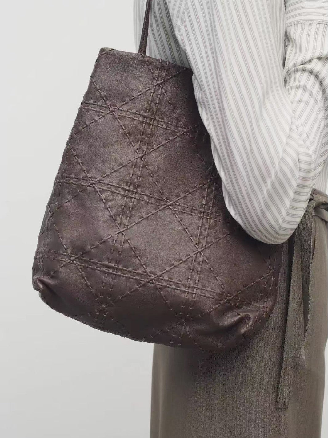 Women's Design Diamond Style Premium Vintage Waste Soil Matching Bags