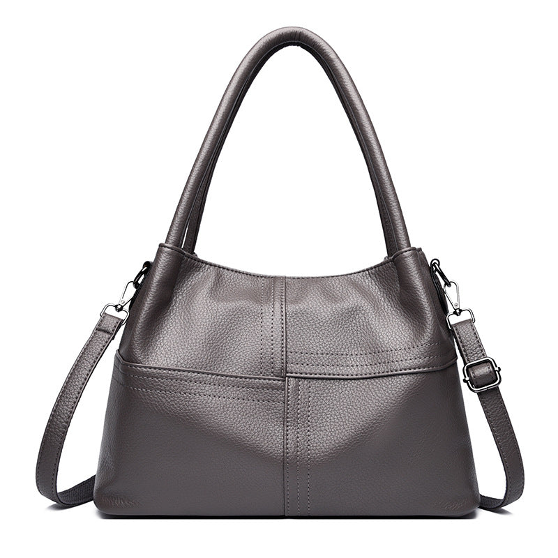 Women's Texture Soft Leather Commuter Simple Bags